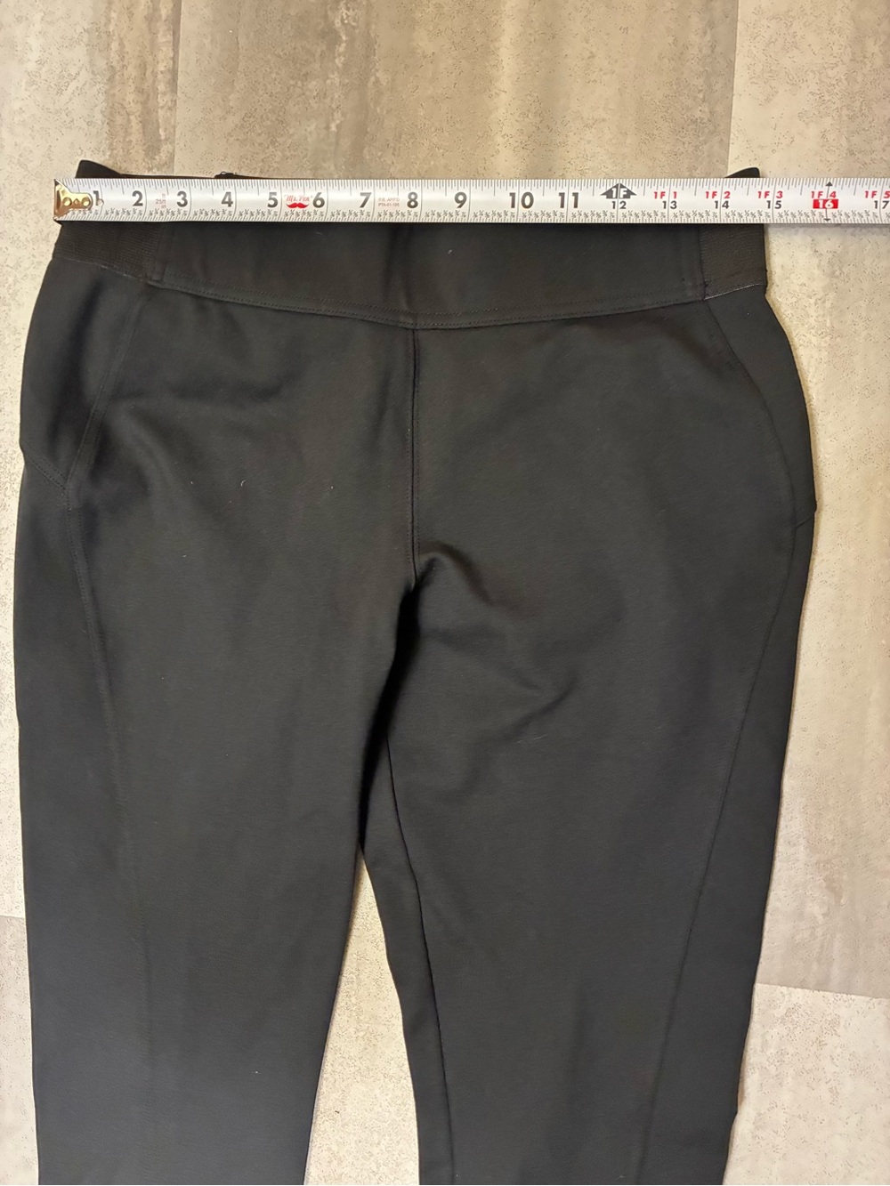 Simply Vera Vera Wang Black Skinny Ponte Pants - Sleek Fit - Picture 4 of 9